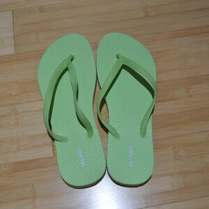 NWOT Neon Green Old Navy Flip Flops